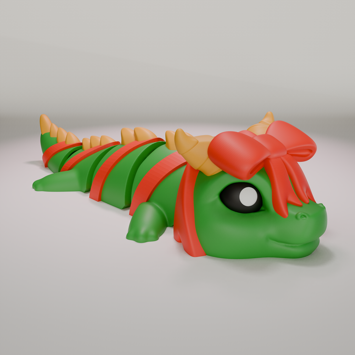 Gift Dragon - Articulated Keychain Figure - thumbnail 2